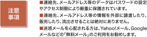 注意事項